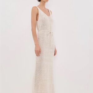 DISSH  Heidi Cream Marle Knit Maxi Dress